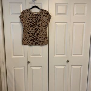 Leopard Print Sweater Top